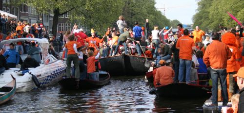 les bateaux à la fete de la reine