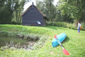 maison de bois à Biesbosch