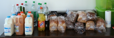 du pain et du lait