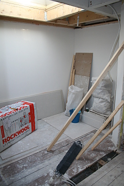 travaux dans la petite chambre