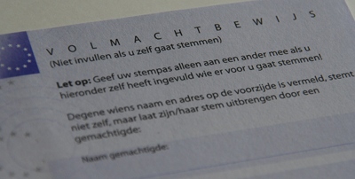 Stempas volmachtbewijs