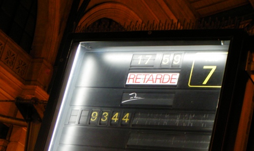train retardé