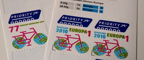 Timbres des Pays-Bas d'usage courant pour l'Europe
