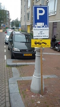 interdiction de stationner lors du grand nettoyage