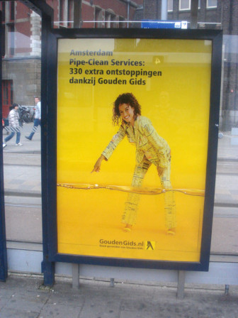 affiche d'abribus pour les pages jaunes