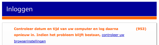 Inloggen probeer opnieuw